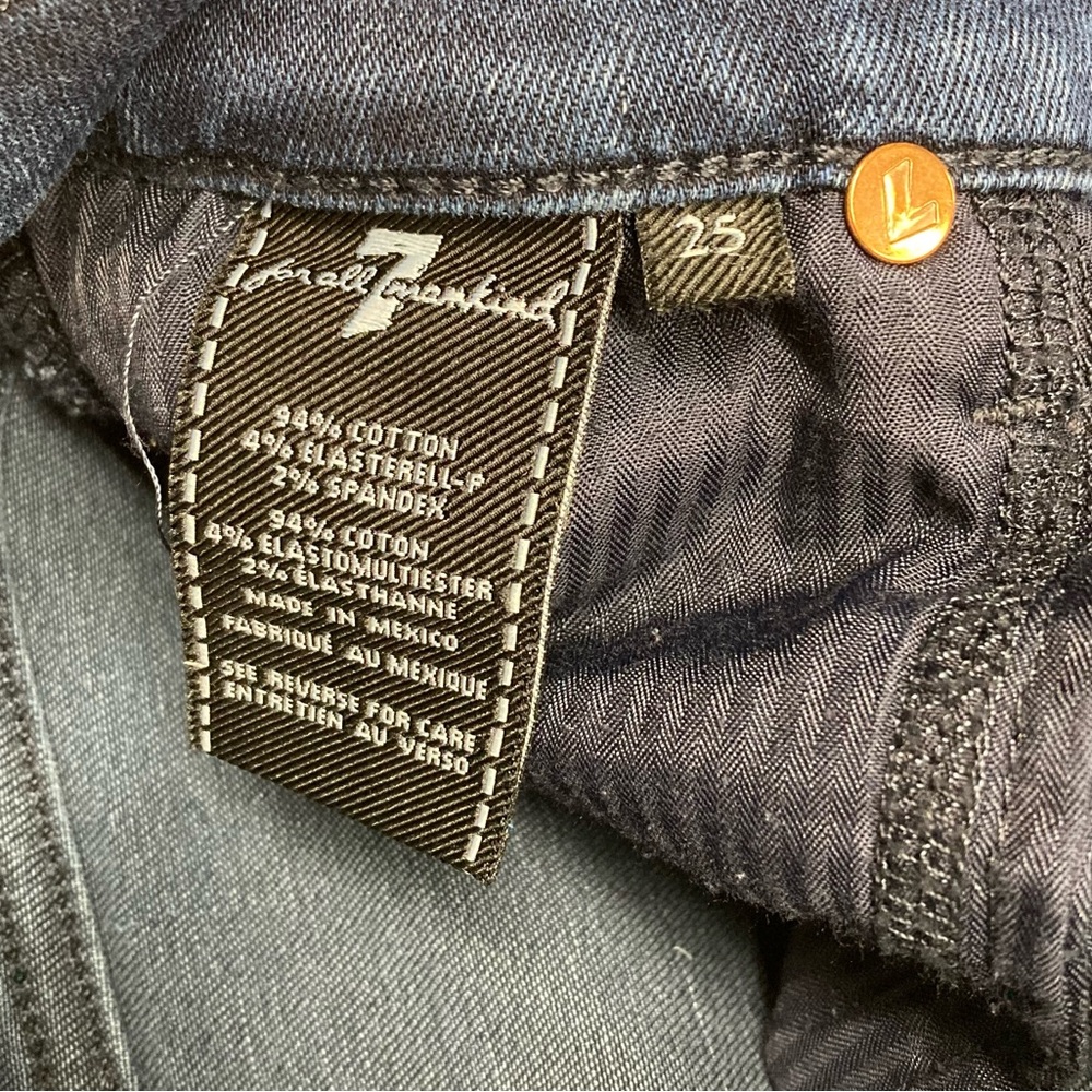 7 For all Mankind Jeans 25 Roxanne Ankle 25 Blue - Picture 6 of 7
